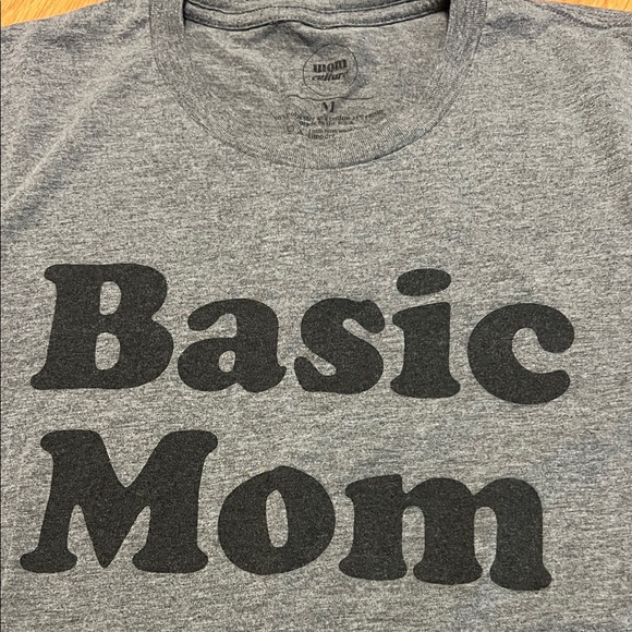 FREE w/ $15 purchases! Gray Basic Mom T-Shirt - Picture 2 of 2